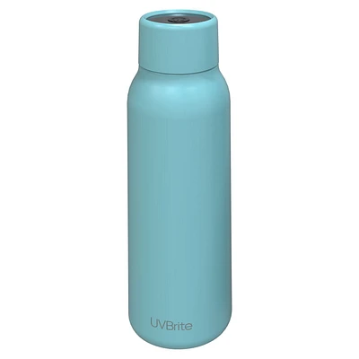 UVBrite 550 ml Self Cleaning Bottle with UV-C Sterilization, Cyan