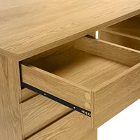 Monarch Specialties Computer Desk - 60"L / Light Oak L-Shaped Corner