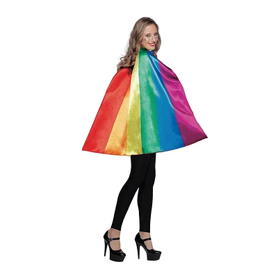 Partyholic Adult Rainbow Cape