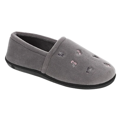 Pantoufles fermées Angie pour femmes en velours ISOspa by isotoner®
