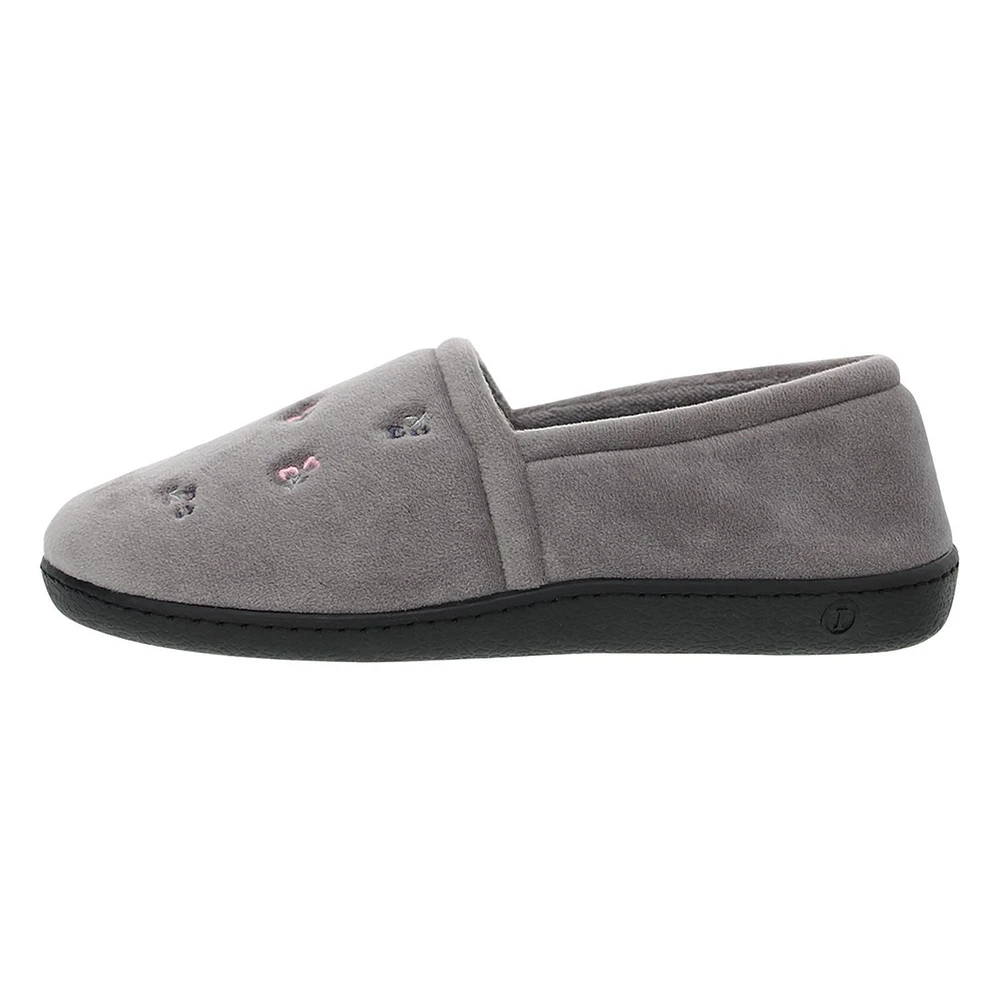 Pantoufles fermées Angie pour femmes en velours ISOspa by isotoner®