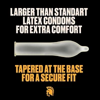 Trojan Magnum Raw Large Size Lubricated Condoms, 8 Lubricated Latex Condoms