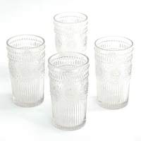 The Pioneer Woman 16-Ounce Emboss Glass Tumblers