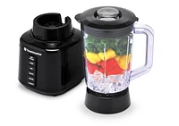 Toastmaster 6 Speed Blender, Black, Plastic Jar, 48 ounce, BPA free