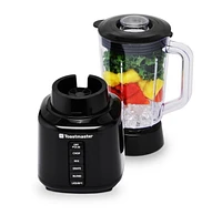 Toastmaster 6 Speed Blender, Black, Plastic Jar, 48 ounce, BPA free