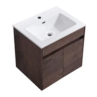 The akuaplus® vanity & basin ISA, wall mounted with 2 soft-close Doors ,  20 in. x 16 in. x 20 in.