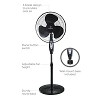 WESTINGHOUSE 16" PEDESTAL 2 IN 1 STAND + WALL FAN