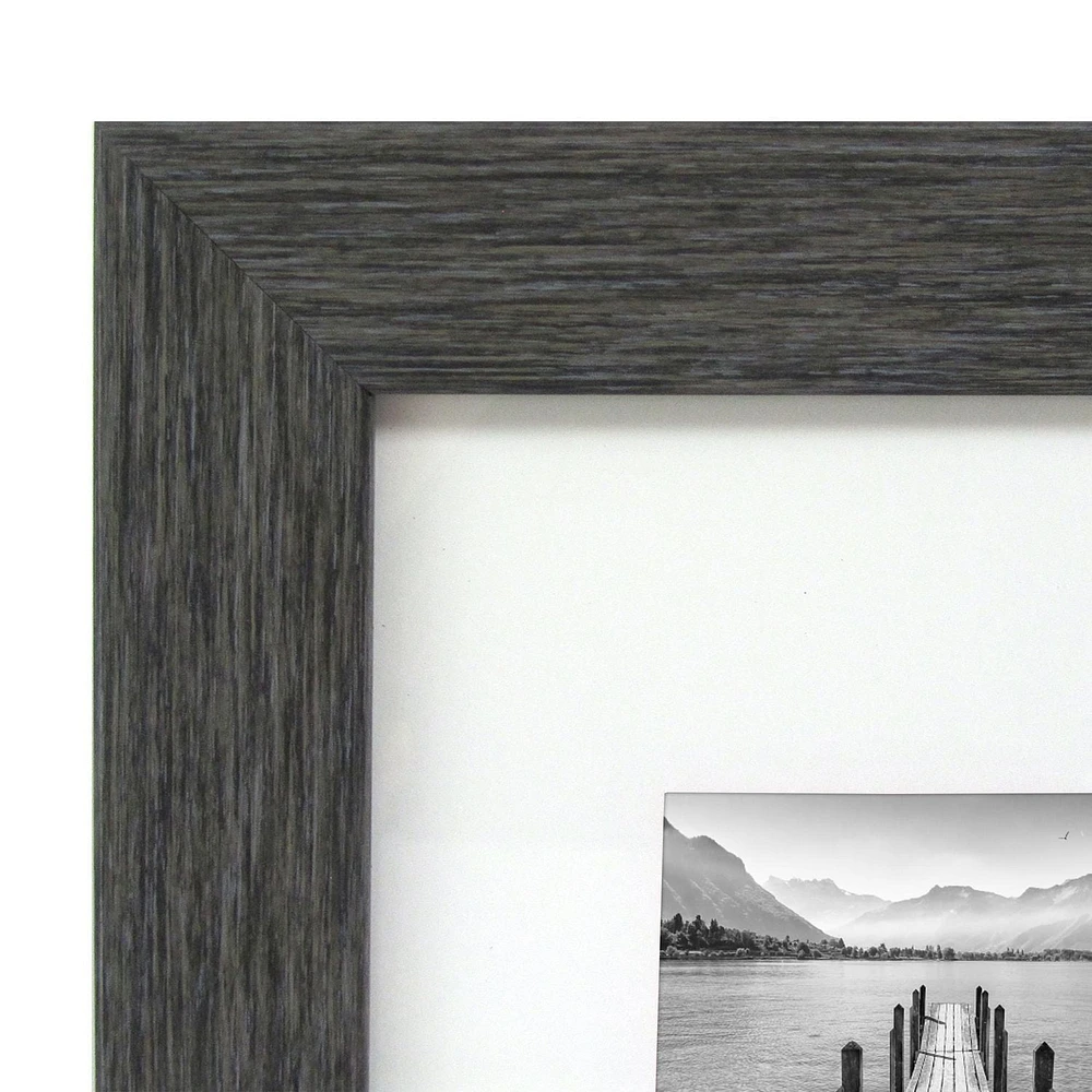 Tinta Matted Dark Grey Photo Frame, Textured dark gray