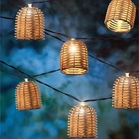 10CT Faux Wick String Lights, 10CT FAUX WICK LIGHT