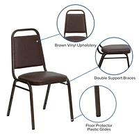 HERCULES Series Trapezoidal Back Stacking Banquet Chair in Vinyl