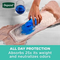 Depend Fresh Protection Adult Incontinence Underwear for Women (Formerly Depend Fit-Flex), Disposable, Maximum, Blush