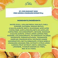 St. Ives Pink Lemon & Mandarin Orange Scrub, 170 g Scrub