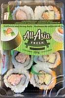 California and Shrimp Rolls, 4 California Rolls, 4 Dynamite Rolls 210g