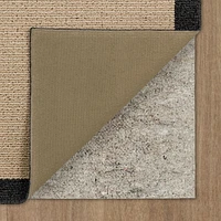 Hometrends Borderwell Polyester Accent Rug Grey, 30" x 45", Borderwell Accent Rug 30x45