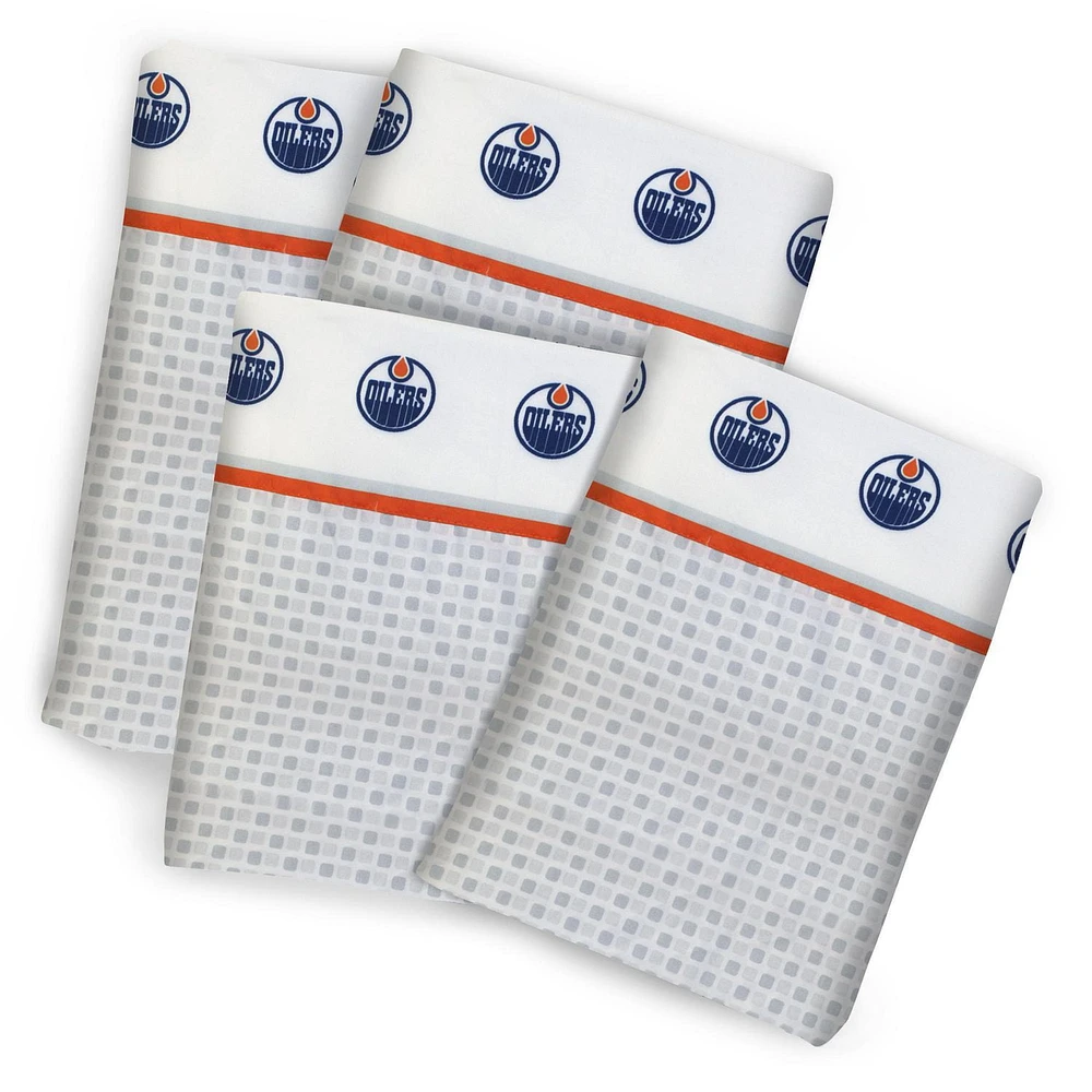 NHL Edmonton Oilers Queen Sheet Set