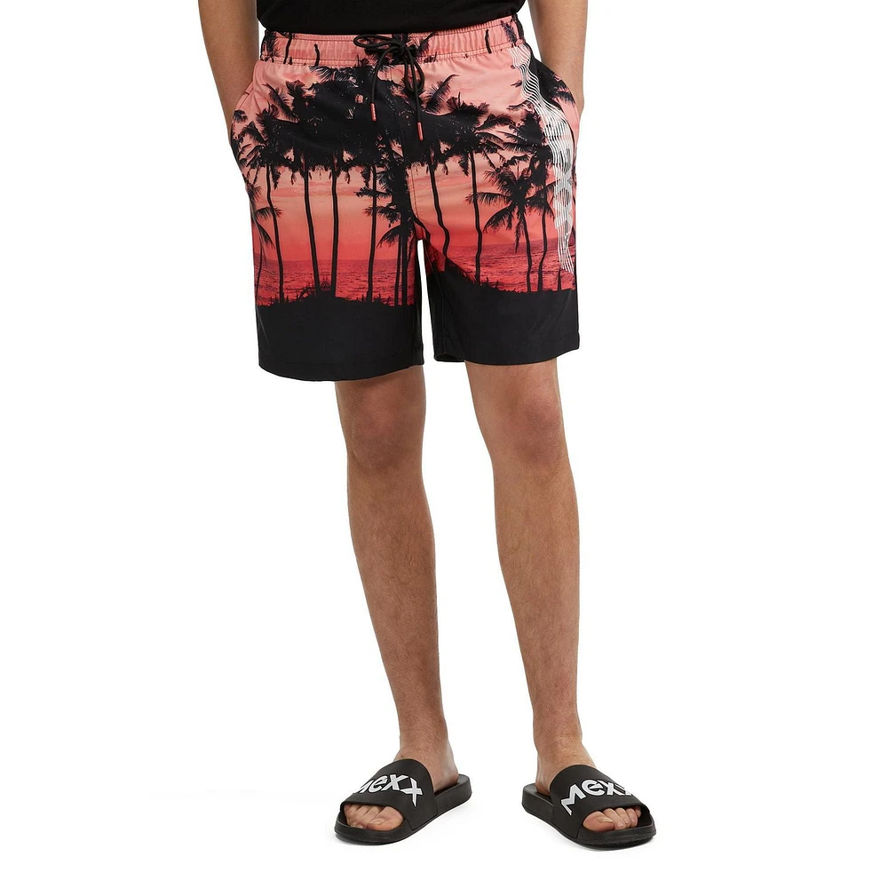 Mexx Men’s Stretch Palms Swim Shorts