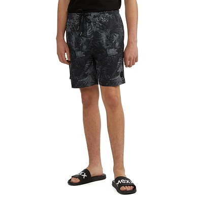 Mexx Men’s Stretch Cargo Leaf Swim Shorts