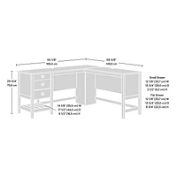 Sauder Granite Trace L-Desk, Rustic Cedar, 433949