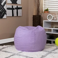 Small Lavender Dot Kids Bean Bag Chair