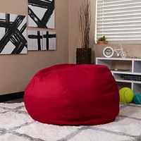 Oversized Solid Red Bean Bag Chair