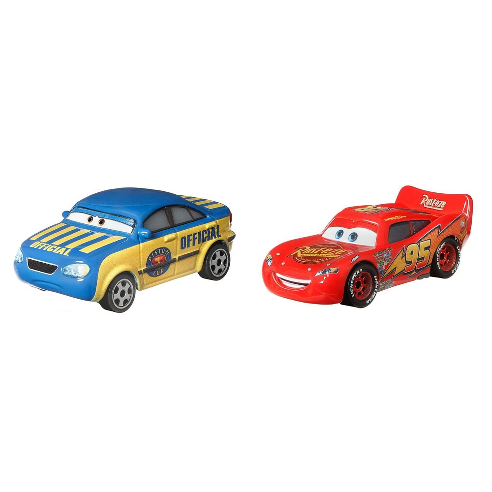 Disney and Pixar Cars 3 2-Pack Official Tom & Lightning McQueen, 1:55 scale Die-Cast Fan Favorite Character Vehicles