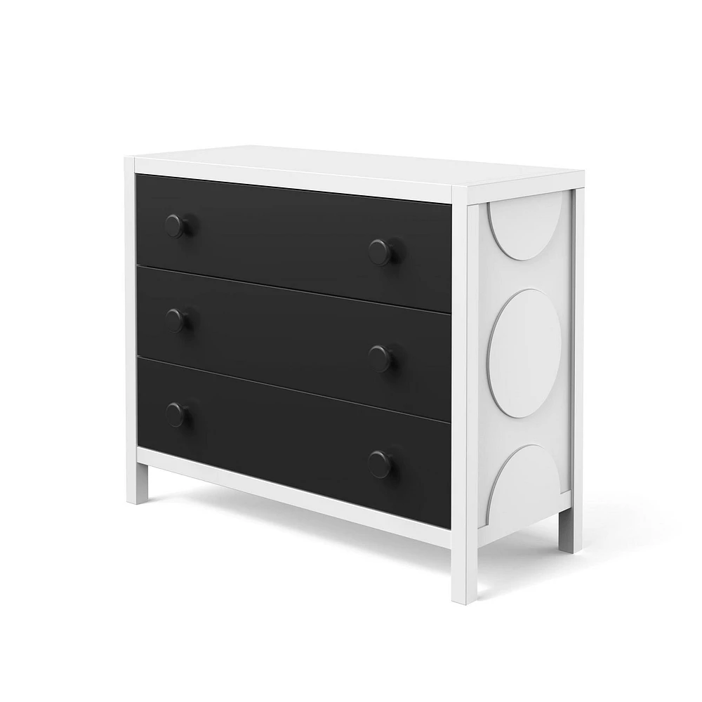 Child Craft Orbit 42" Dresser, Ebony/Matte White