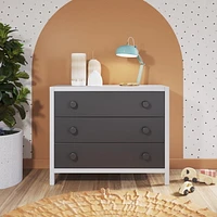 Child Craft Orbit 42" Dresser, Ebony/Matte White