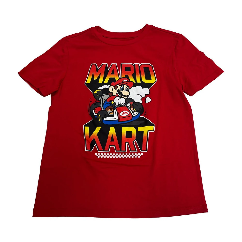 Mario Kart Boys Turn and Burn Short Sleeve T-Shirt