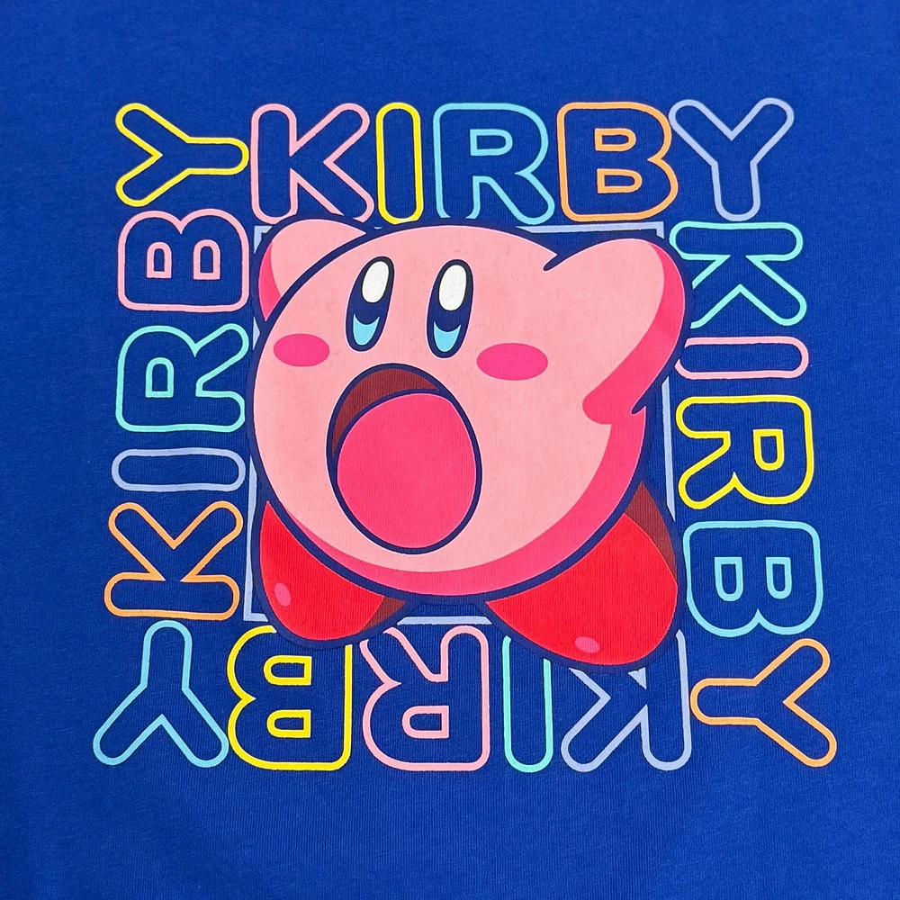 Kirby T-shirt carré à manches courtes pour garçon Tailles: TP-TG