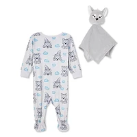 George Baby Boys' Sleeper 2-Piece Set, Sizes 0-9 months