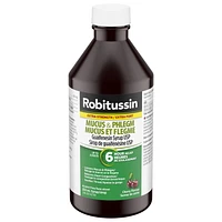 Robitussin Mucus & Phlegm Extra Strength Syrup, 250 mL, Cherry, 250mL, Cherry Flavour