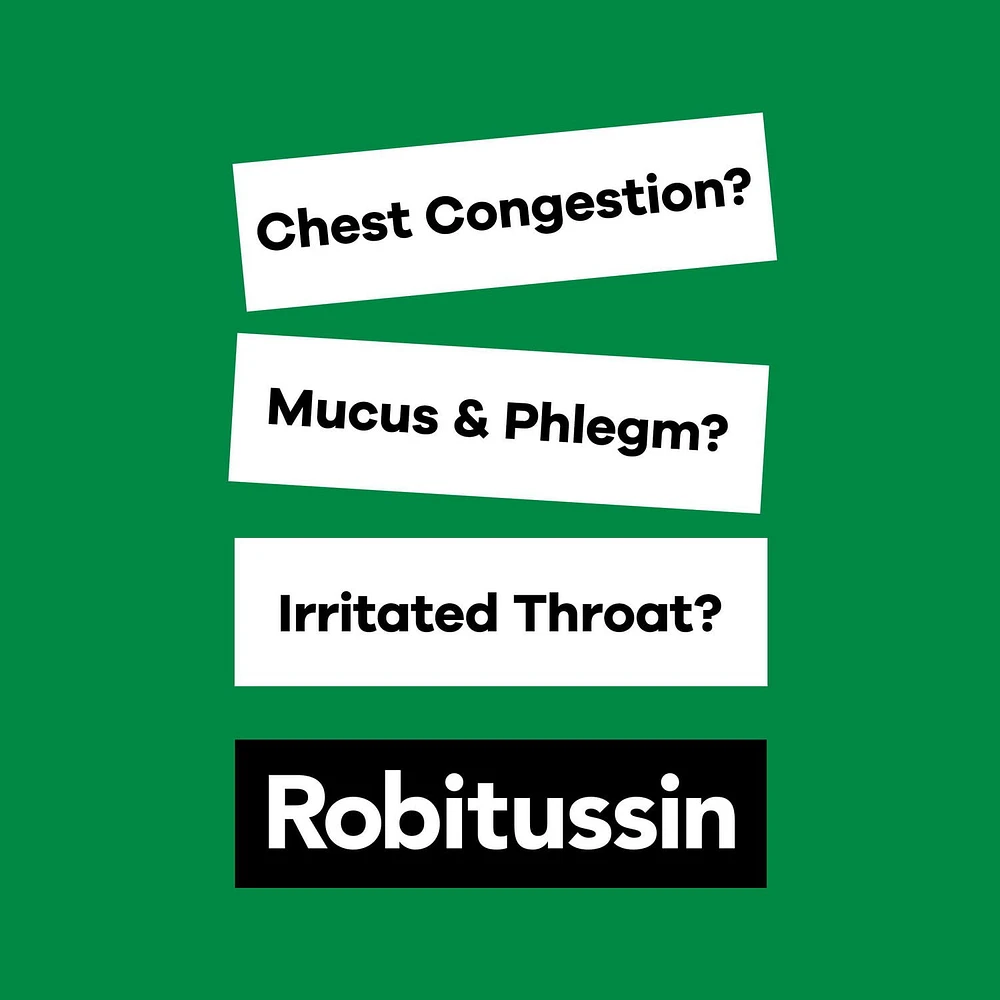 Robitussin Mucus & Phlegm Extra Strength Syrup, 250 mL, Cherry, 250mL, Cherry Flavour