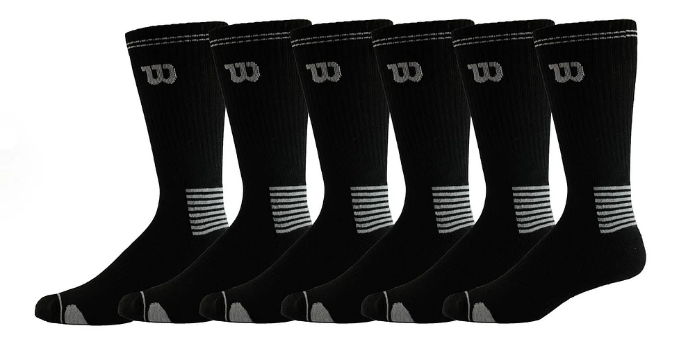 Wilson 6pk Mens Crew socks