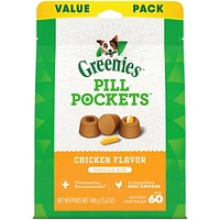 Greenies PILL POCKETS Dog Treats Capsule Size Adult Natural Soft Chicken Flavour