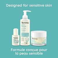 Aveeno Calm + Restore Nourishing Oat Cleanser, Face Wash, Oat Formula, Feverfew, Paraben Free, Fragrance Free, 232 mL