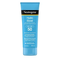 Neutrogena Hydro Boost Water Gel Sunscreen Lotion with Broad Spectrum SPF 50, Water-Resistant & Non-Greasy Hydrating Sunscreen Lotion, Oil-Free, 88 mL