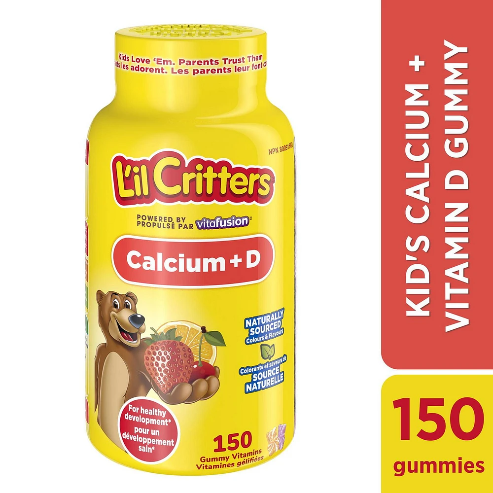 L’il Critters Calcium Gummy Bears with Vitamin D Gummies for Kids