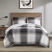 Canadiana Otto 3 Piece Reversible Comforter Set, D/Q, K