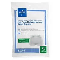 Caleçons pour incontinence Medline Premium Knit, taille très grand, pour tour de taille 45"-70", 5 par sac