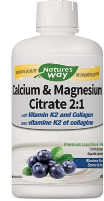 Nature's Way Calcium Magnesium Blueberry Liquid