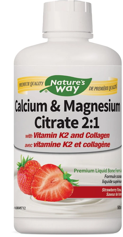 Nature's Way Calcium Magnesium Strawberry Liquid