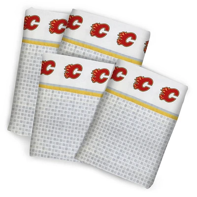 NHL Calgary Flames Queen Sheet Set