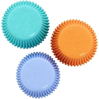 Wilton Teal, Orange and Purple Standard Cupcake Liners, Standard, 75-Count