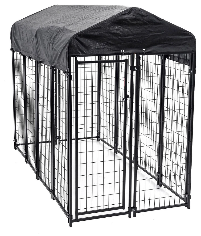 Chenil en fil soudé Lucky Dog Uptown de Jewett Cameron