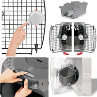 Cage de transport Cargo Dogit Design, grise, très grande