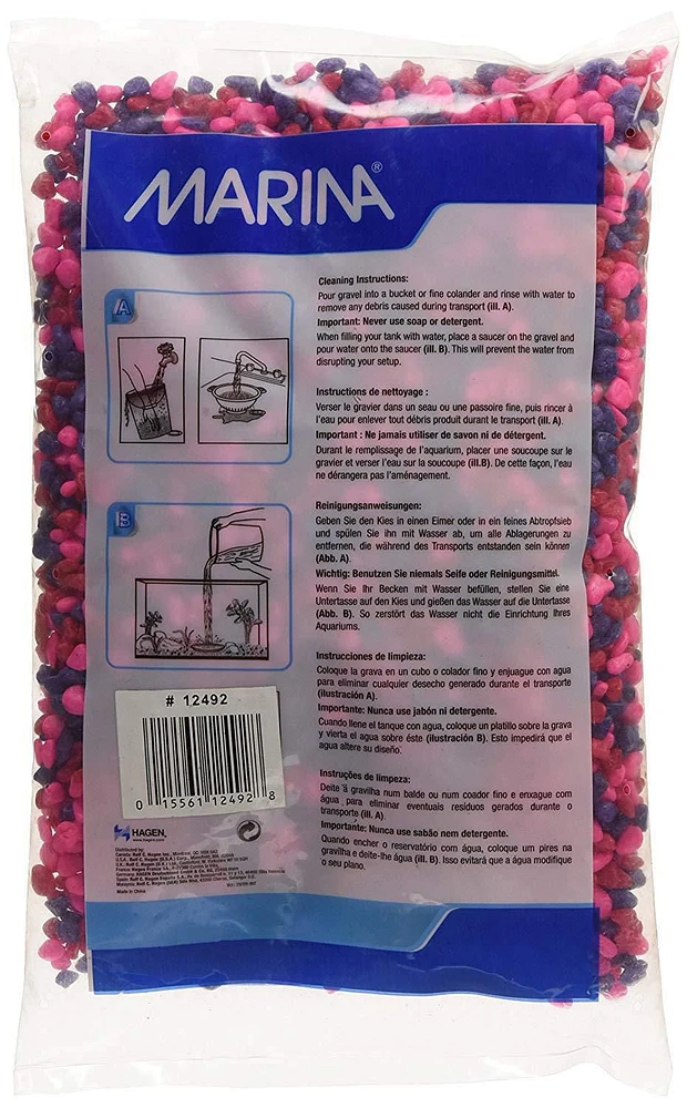 Marina Decorative Epoxy Aquarium Gravel, 2 kg (4.4 lbs)