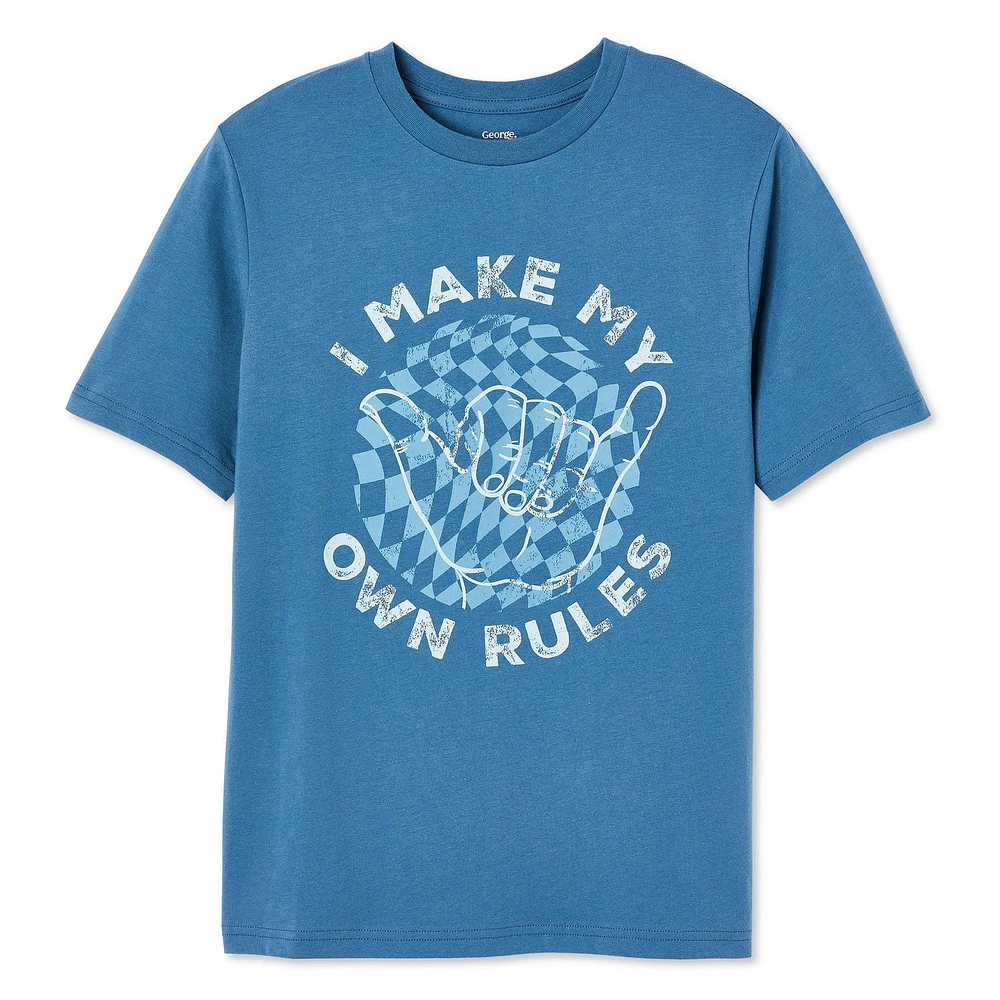 T-shirt avec imprimé graphique George pour garçons Tailles TP–TG