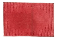 Naples Collection Microfiber Bathmat – 20 Inch x 30 Inch, Red, Soft and Absorbent Bathroom Rug