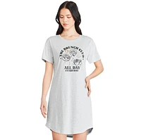 Chemise de nuit à encolure ras du cou George pour femmes