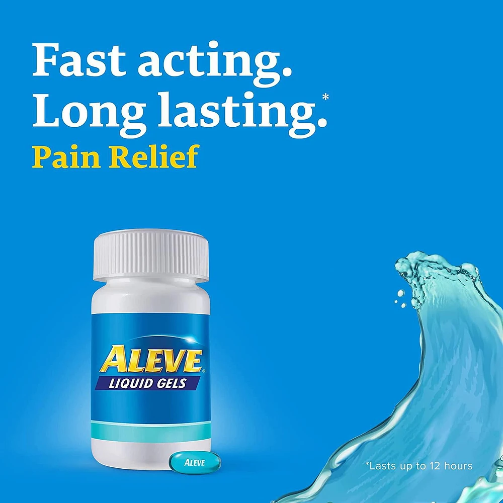 Aleve Pain Relief Liquid Gels, Naproxen Sodium 220mg, 20 Liquid Gels